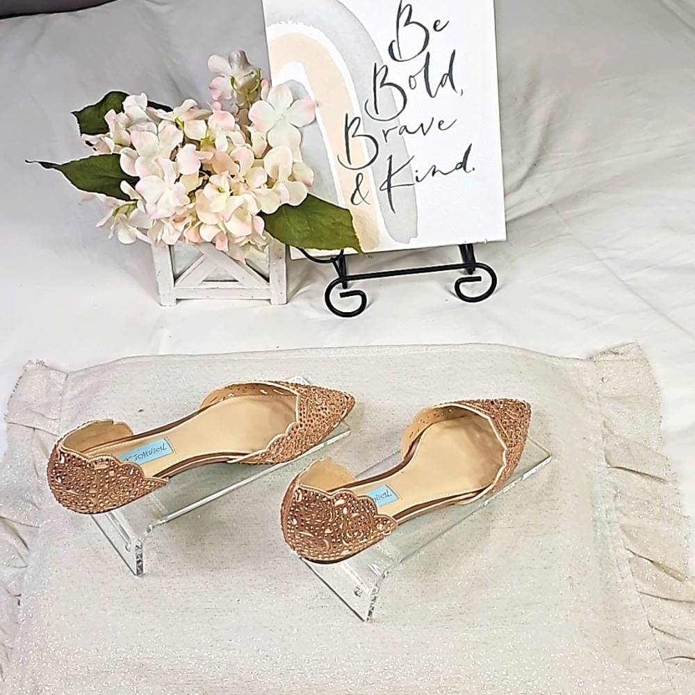 Betsy Johnson Ballerina Flats Elegant Wear Office Wear Career Wedding - Picture 6 of 15